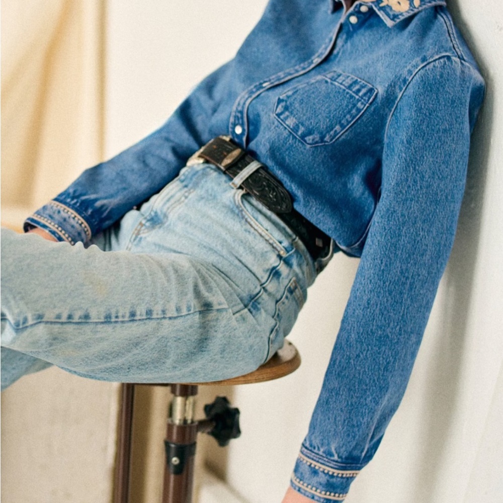 Sezane tomboy  Jean shirt